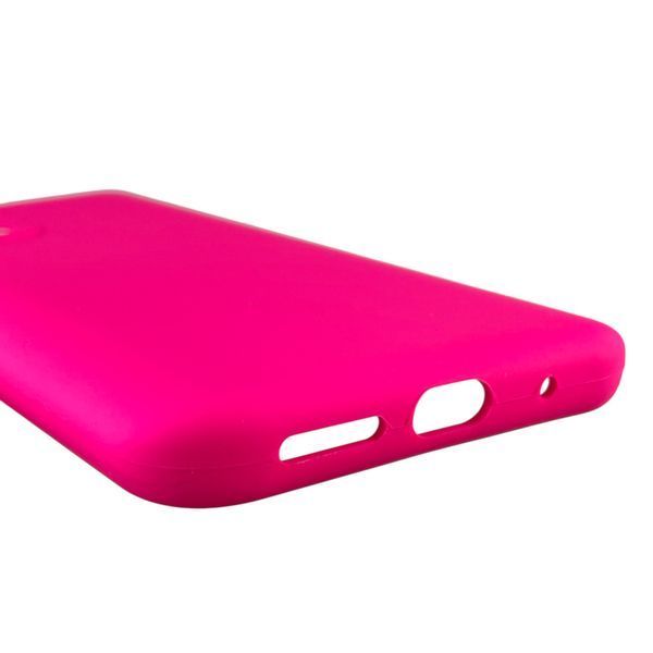 Чехол для Xiaomi Redmi 10 (4G) силиконовый с микрофиброй нескользящий на сяоми редми 10 4г малиновый 0032553 фото