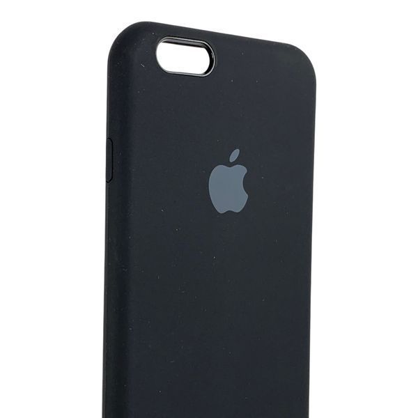 Чохол Silicone Case для Apple iPhone 6 чорний (силіконовий, захист камери) 0059863 фото