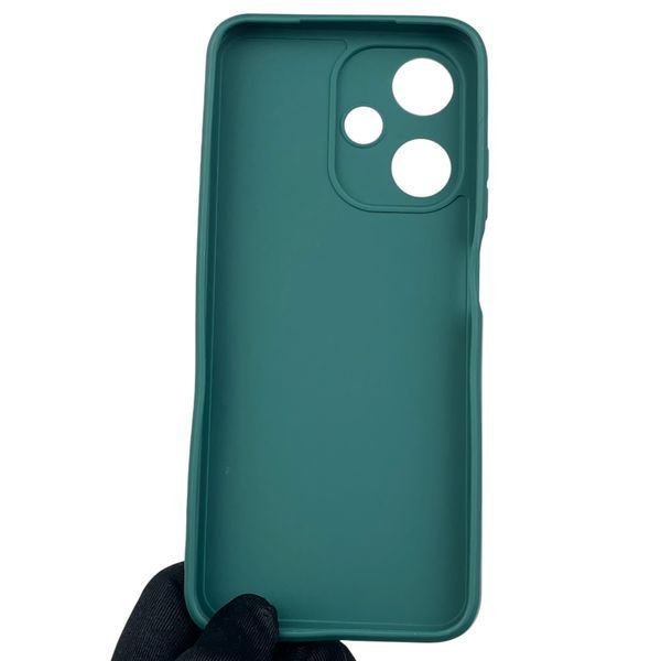 Чехол для Infinix Hot 30 Play с квадратными гранями с защитой камеры на инфиникс хот 30 плей зелёный 0012359 фото