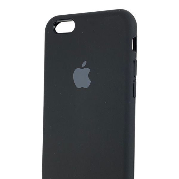 Чохол Silicone Case для Apple iPhone 6 чорний (силіконовий, захист камери) 0059863 фото