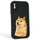 Чехол силиконовый Soft Touch с 3D принтом мема сибу для Apple iPhone X черный (Полная защита камеры) 0048269 фото 1