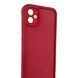 Чехол силиконовый Soft Touch для Samsung Galaxy A04e (A042F) бордовый (Полная защита камеры) 0053965 фото 3
