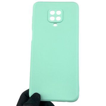 Чехол для Xiaomi Redmi Note 9 Pro с квадратными гранями с защитой камеры на сяоми редми нот 9 про мятный 0012922 фото