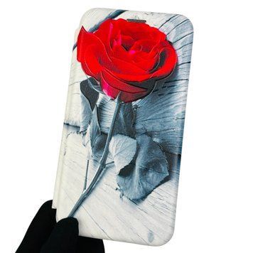 Чохол-книжка для Xiaomi Redmi Note 5 з підставкою з малюнком троянди на сяомі редмі нот 5 біла 0001382 фото
