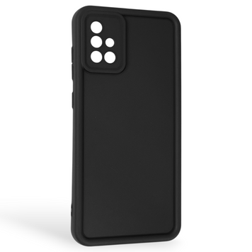 Чехол силиконовый Soft Touch для Samsung Galaxy A71 (SM-A715F) черный (Полная защита камеры) 0044057 фото