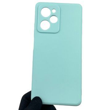 Чехол для Xiaomi Poco X5 Pro 5G с квадратными гранями с защитой камеры на сяоми поко х5 про 5г бирюзовый 0012721 фото