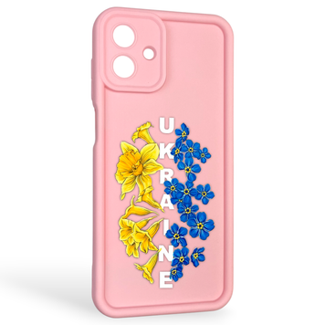Чехол силиконовый Soft Touch с 3D принтом для Samsung Galaxy A07 4G (SM-A075F) розовый (Полная защита камеры) 0041874 фото