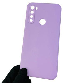 Чехол для Xiaomi Redmi Note 8 с квадратными гранями с защитой камеры на сяоми редми нот 8 сиреневый 0001550 фото