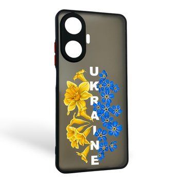 Чехол для телефона Realme C55 с 3D принтом патриотическим с высокими бортами на реалми с55 черный 0037983 фото