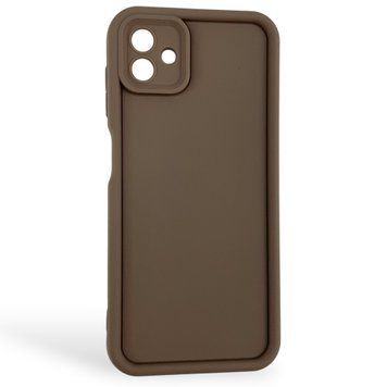 Чехол силиконовый Soft Touch для Samsung Galaxy A04 коричневый (Полная защита камеры) 0053960 фото