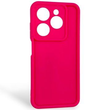 Чехол силиконовый Soft Touch для Tecno Spark 20c малиновый (Полная защита камеры) 0054437 фото