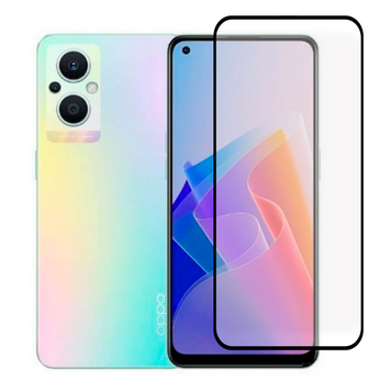 Захисне скло для телефона Oppo Reno 7 Lite протиударне повноекранне на оппо рено 7 лайт чорне 0038617 фото