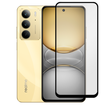 Защитное стекло для телефона Realme C75 противоударное полноэкранное на реалми с75 черное 0038668 фото