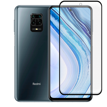 Захисне скло МАТОВЕ для телефона Xiaomi Redmi Note 9S протиударне повноекранне на сяомі редмі нот 9с чорне 0039106 фото