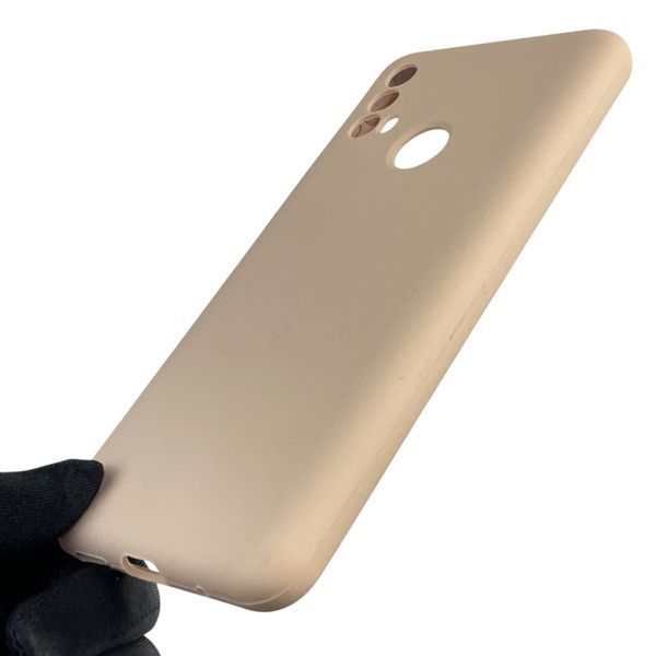 Чохол для Motorola Moto E30 силіконовий з мікрофіброю нековзний на моторола е30 пудровий 0031701 фото