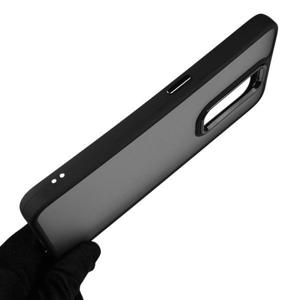 Чехол для Oppo A9 (2020) матовый с высокими бортами с защитой камеры на оппо A9 (2020) черный 0013568 фото
