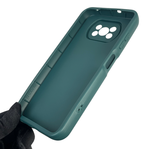 Чехол силиконовый Soft Touch для Xiaomi Poco X3 Pro темно-зеленый (Полная защита камеры) 0039770 фото
