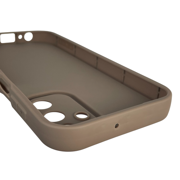 Чехол силиконовый Soft Touch с 3D принтом Майнкрафт для Samsung Galaxy M15 5G коричневый (Полная защита камеры) 0041325 фото