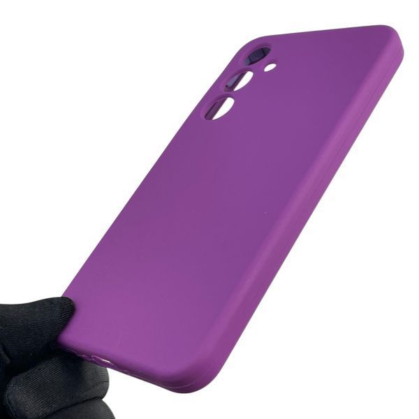Чохол для Samsung Galaxy A35 5G (SM-A356B) силіконовий з мікрофіброю нековзний на самсунг а35 5г фіолетовий 0031952 фото