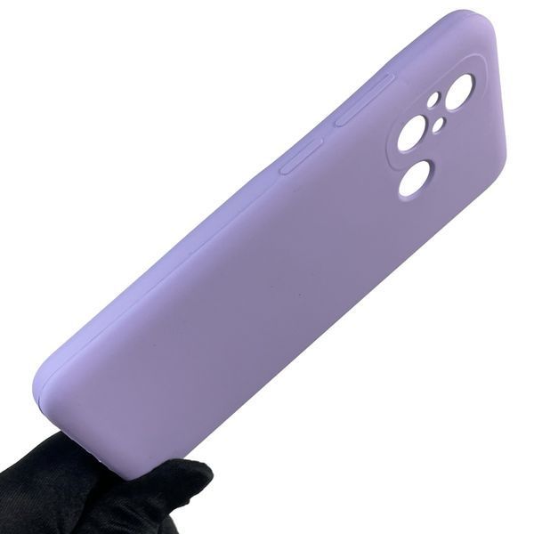 Чехол для Xiaomi Poco C55 силиконовый с микрофиброй нескользящий на сяоми поко с55 сиреневый 0032460 фото