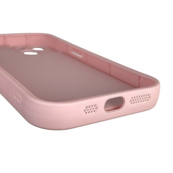 Чохол силіконовий оригінальний Soft Touch з 3D принтом злого кота для Apple iPhone 13 рожевий (Повний захист камери) 0046203 фото