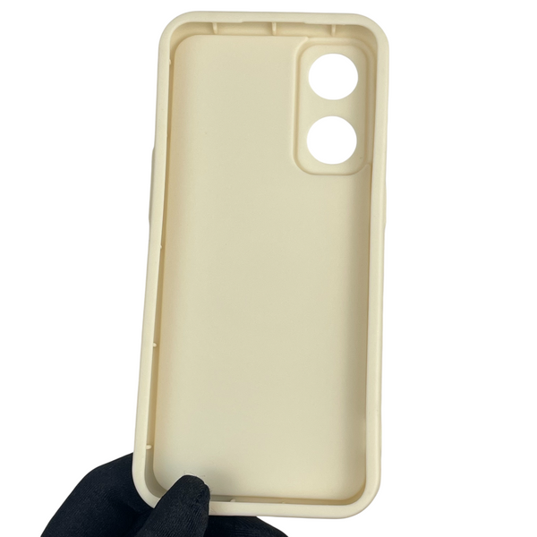 Чохол силіконовий оригінальний Soft Touch з 3D принтом милий ведмедик для OPPO Reno 8T 4G молочний (Повний захист камери) 0043292 фото