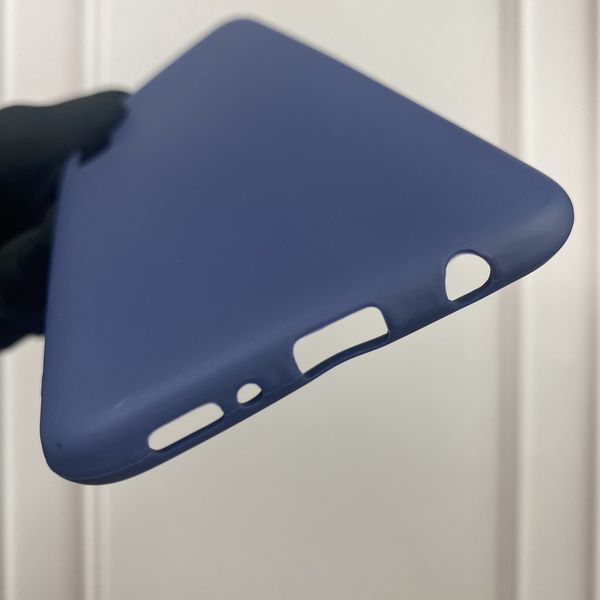 Чохол для Samsung Galaxy A30s SM-A307F однотонний матовий силіконовий на самсунг а30с синій 0000137 фото