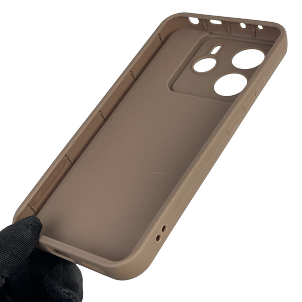 Чохол силіконовий Soft Touch з 3D принтом для Xiaomi Redmi Note 14 4G EU коричневий (Повний захист камери) 0040892 фото