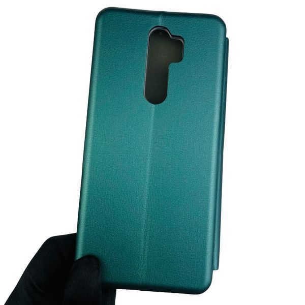 Чехол-книжка для Xiaomi Redmi Note 8 Pro с подставкой на сяоми редми нот 8 про тёмно-зелёная 0001610 фото