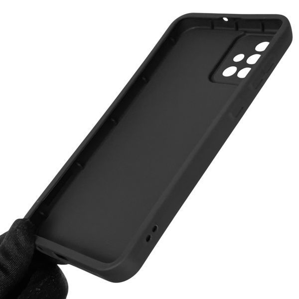 Чехол силиконовый Soft Touch для Samsung Galaxy A71 (SM-A715F) черный (Полная защита камеры) 0044057 фото