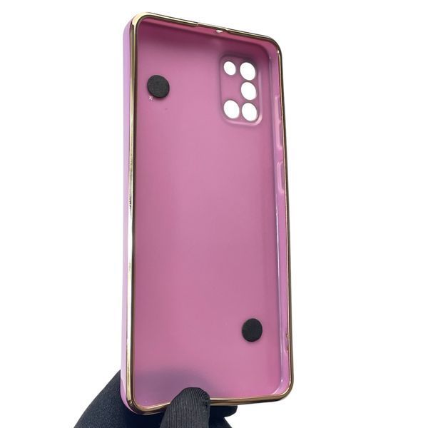 Чехол для телефона Samsung Galaxy A31 (SM-A315F) женский с ремешком и украшениями и золотой окантовкой на самсунг а31 черничный gs1 0016223 фото