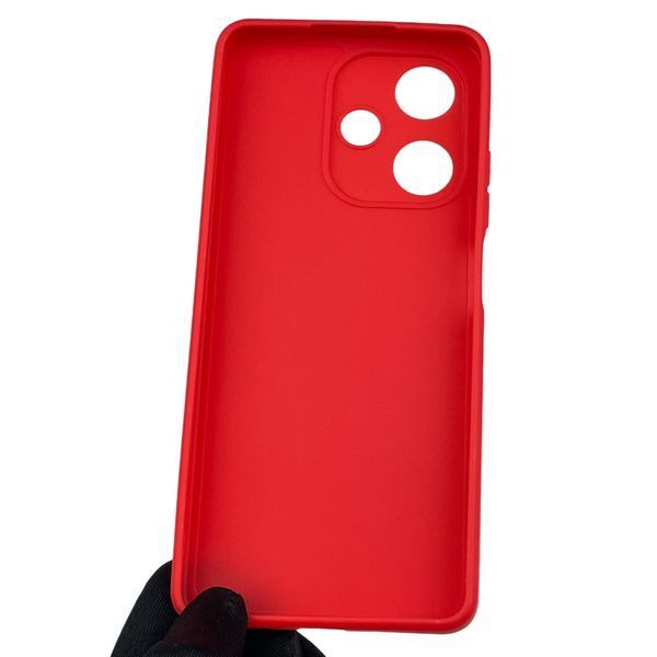 Чехол для Infinix Hot 30 с квадратными гранями с защитой камеры на инфиникс хот 30 красный 0012354 фото