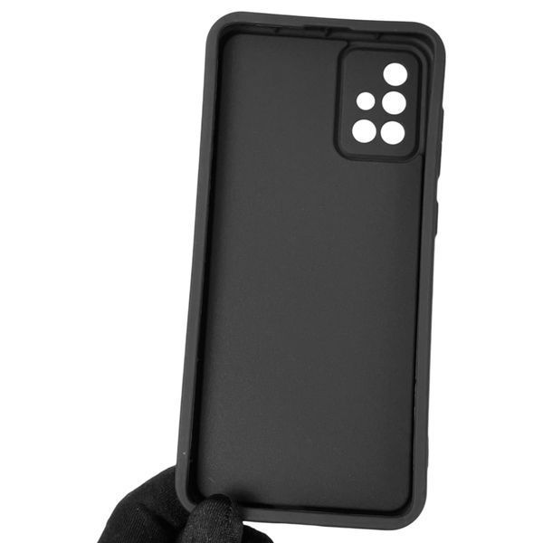 Чехол силиконовый Soft Touch для Samsung Galaxy A71 (SM-A715F) черный (Полная защита камеры) 0044057 фото