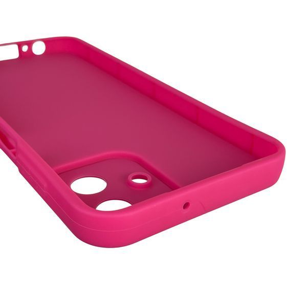 Чохол силіконовий оригінальний Soft Touch з 3D принтом злого кота для Samsung Galaxy A07 4G (SM-A075F) малиновий (Повний захист камери) 0046354 фото