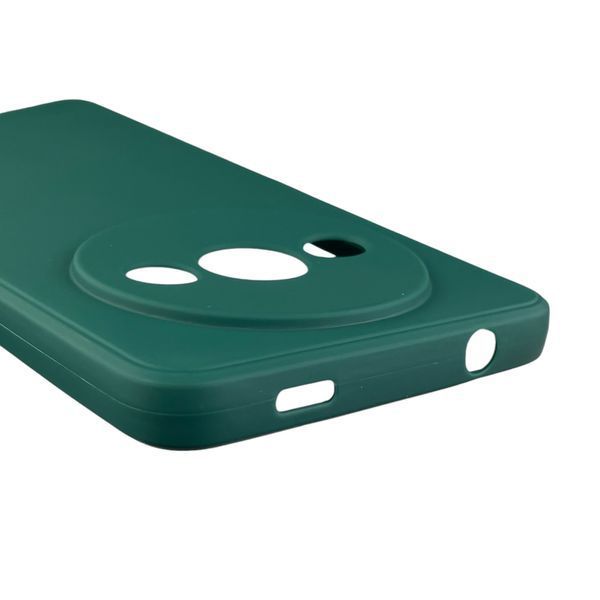 Чехол для Xiaomi Redmi A3 с квадратными гранями с защитой камеры на сяоми редми а3 зелёный 0012771 фото