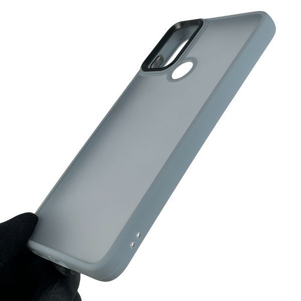 Чехол для Motorola Moto E20 противоударный матовый полупрозрачный с высокими бортами моторола е20 лавандовый 0000237 фото