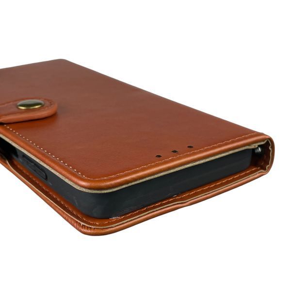 Чохол-книжка для TECNO Spark 10 (KI5q) з магнітною застібкою з підставкою на техно спарк 10 коричнева 0011968 фото