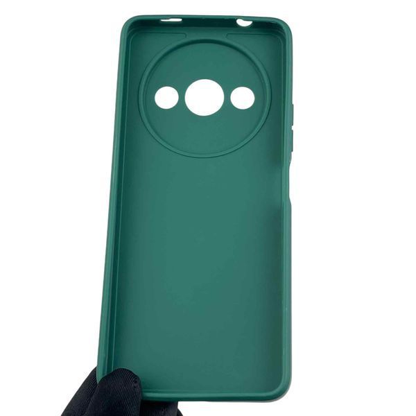 Чехол для Xiaomi Redmi A3 с квадратными гранями с защитой камеры на сяоми редми а3 зелёный 0012771 фото
