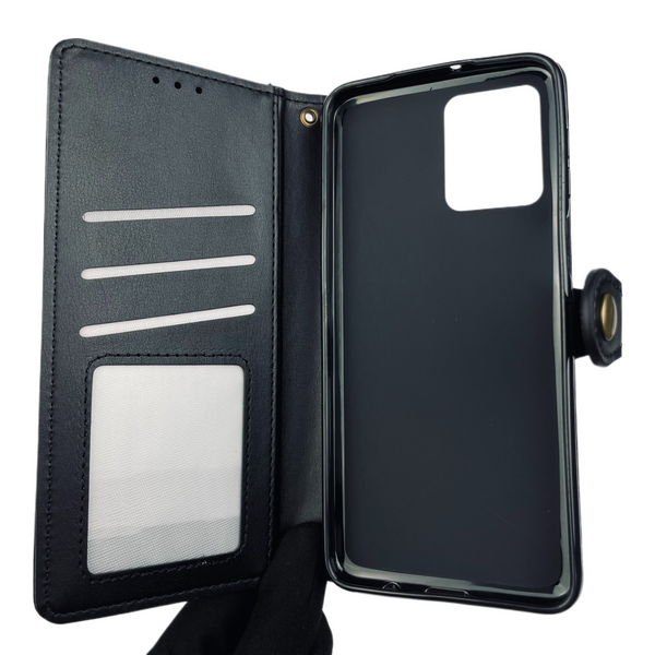 Чехол-книжка для Motorola G55 (PB5U0011RS) с магнитной застёжкой с подставкой на моторола г55 чёрная 0013638 фото