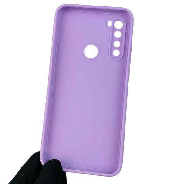 Чехол для Xiaomi Redmi Note 8 с квадратными гранями с защитой камеры на сяоми редми нот 8 сиреневый 0001550 фото
