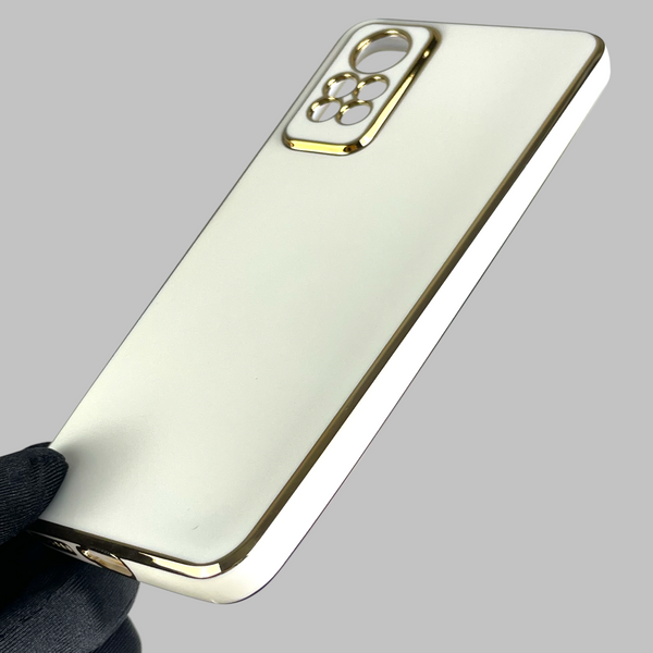 Чохол для Xiaomi Redmi Note 12 Pro (4G) із золотою окантовкою із захистом камери на сяомі редмі нот 12 про 4г 0008245 фото