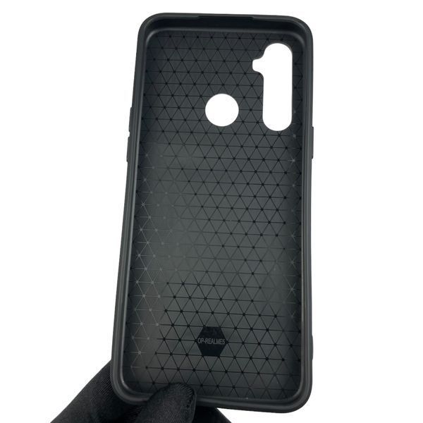 Чохол для Realme C3 броньований із кільцем зі шторкою на камеру на реалмі с3 темно-синій 0004133 фото