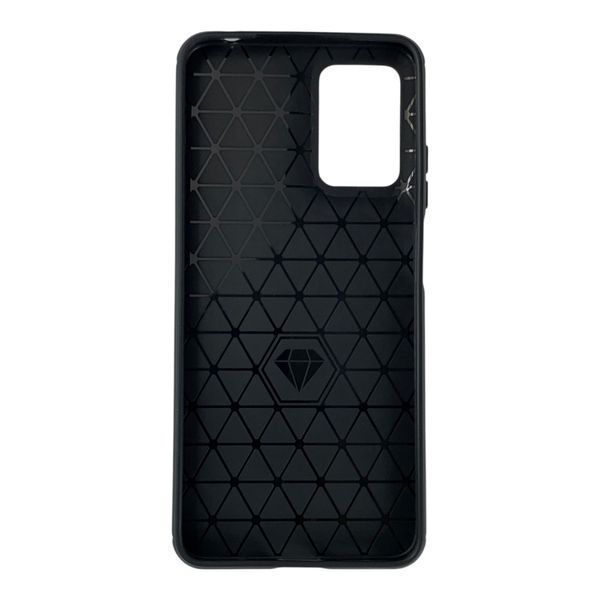 Чохол для телефона Motorola G05 карбоновий протиударний з високими бортами чорний 0051881 фото