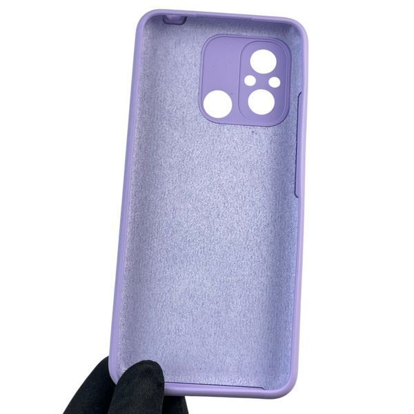 Чехол для Xiaomi Poco C55 силиконовый с микрофиброй нескользящий на сяоми поко с55 сиреневый 0032460 фото