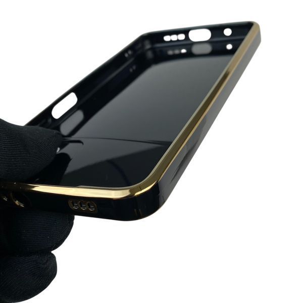 Чехол для Xiaomi Poco M3 с защитой камеры с золотой окантовкой на сяоми поко м3 черный gs1 0019888 фото