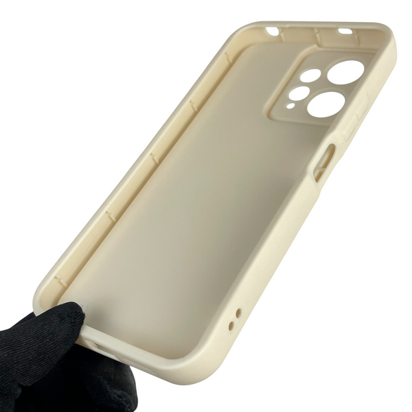 Чохол силіконовий Soft Touch з 3D принтом для Xiaomi Redmi Note 12 4G молочний (Повний захист камери) 0042337 фото