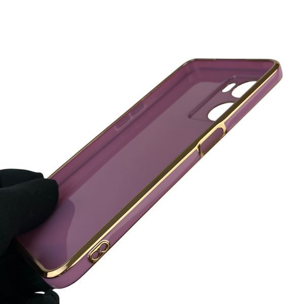 Чохол для OPPO A57 (4G) із захистом камери із золотою окантовкою на оппо а57 чорничний gs1 0020131 фото