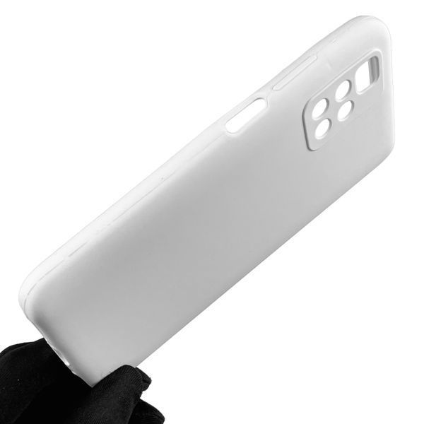 Чехол для Xiaomi Redmi 10 (4G) силиконовый с микрофиброй нескользящий на сяоми редми 10 4г белый 0032548 фото