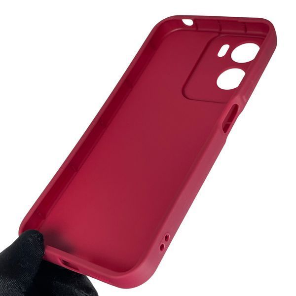 Чохол силіконовий Soft Touch з 3D принтом милий ведмедик для Motorola G05 бордовий (Повний захист камери) 0044735 фото