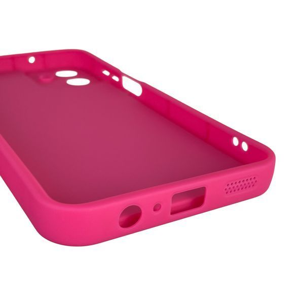 Чохол силіконовий оригінальний Soft Touch з 3D принтом злого кота для Samsung Galaxy A07 4G (SM-A075F) малиновий (Повний захист камери) 0046354 фото